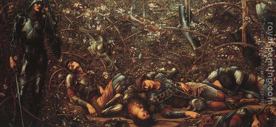 Sir Edward Coley Burne-Jones : The Briar Rose, The Prince Enters the Briar Wood